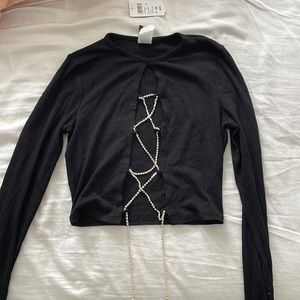 Windsor long sleeve crisscross open front